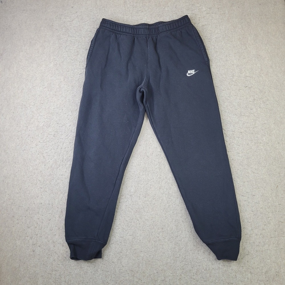 Nike Tech Sweatpants Mens Medium Black Fleece Joggers Pockets Athleisure Active